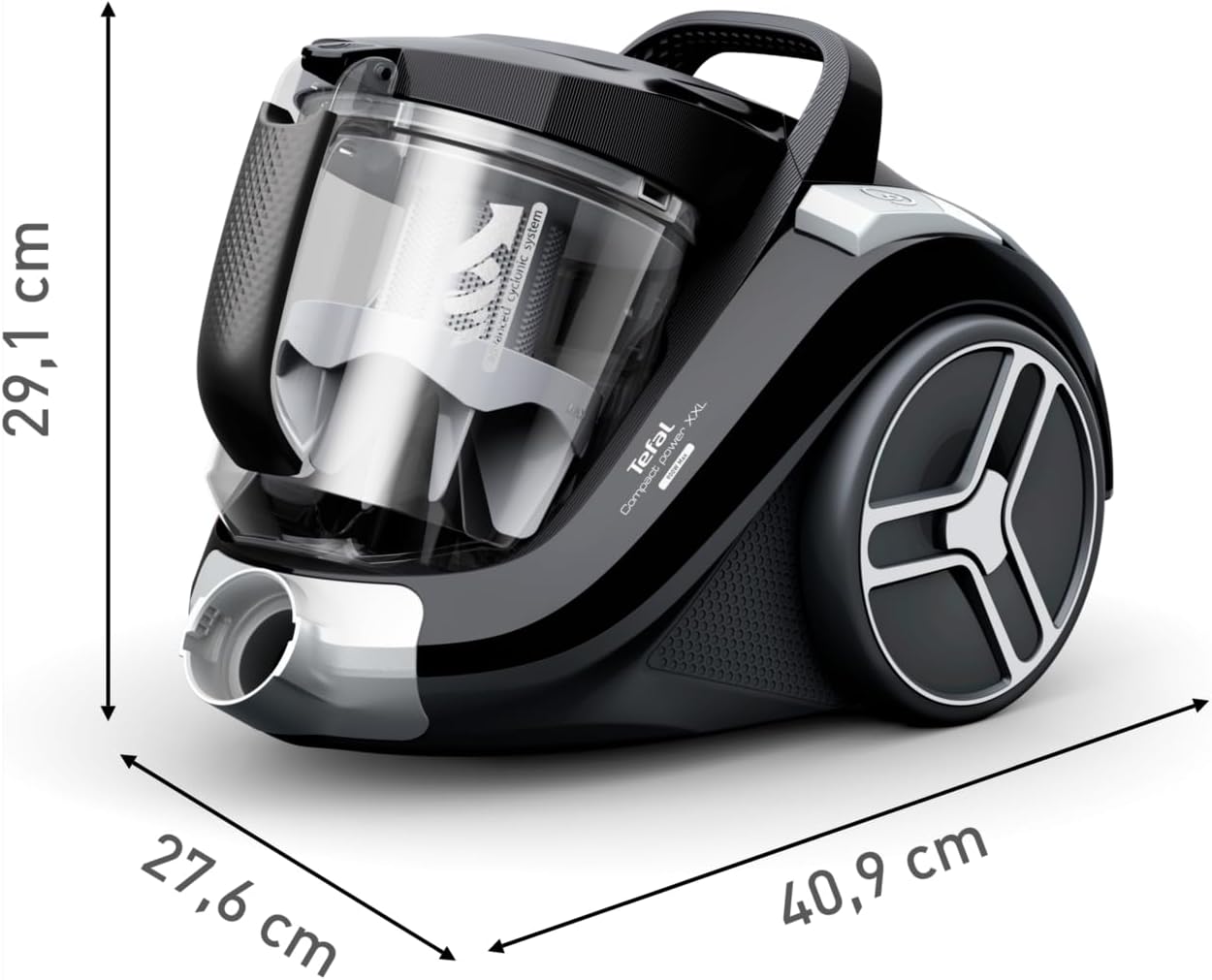 Tefal 2.5L Compact Power XXL Bagless Vacuum Cleaner with Classic Kit | 900W