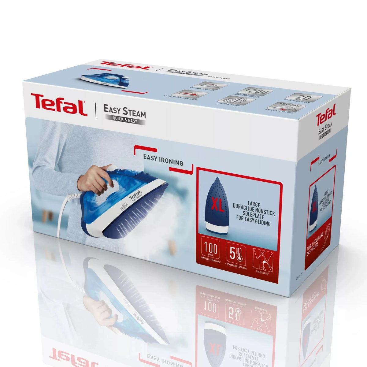 Tefal Easy Steam Steam Iron 1200W Blue | FV1941M0