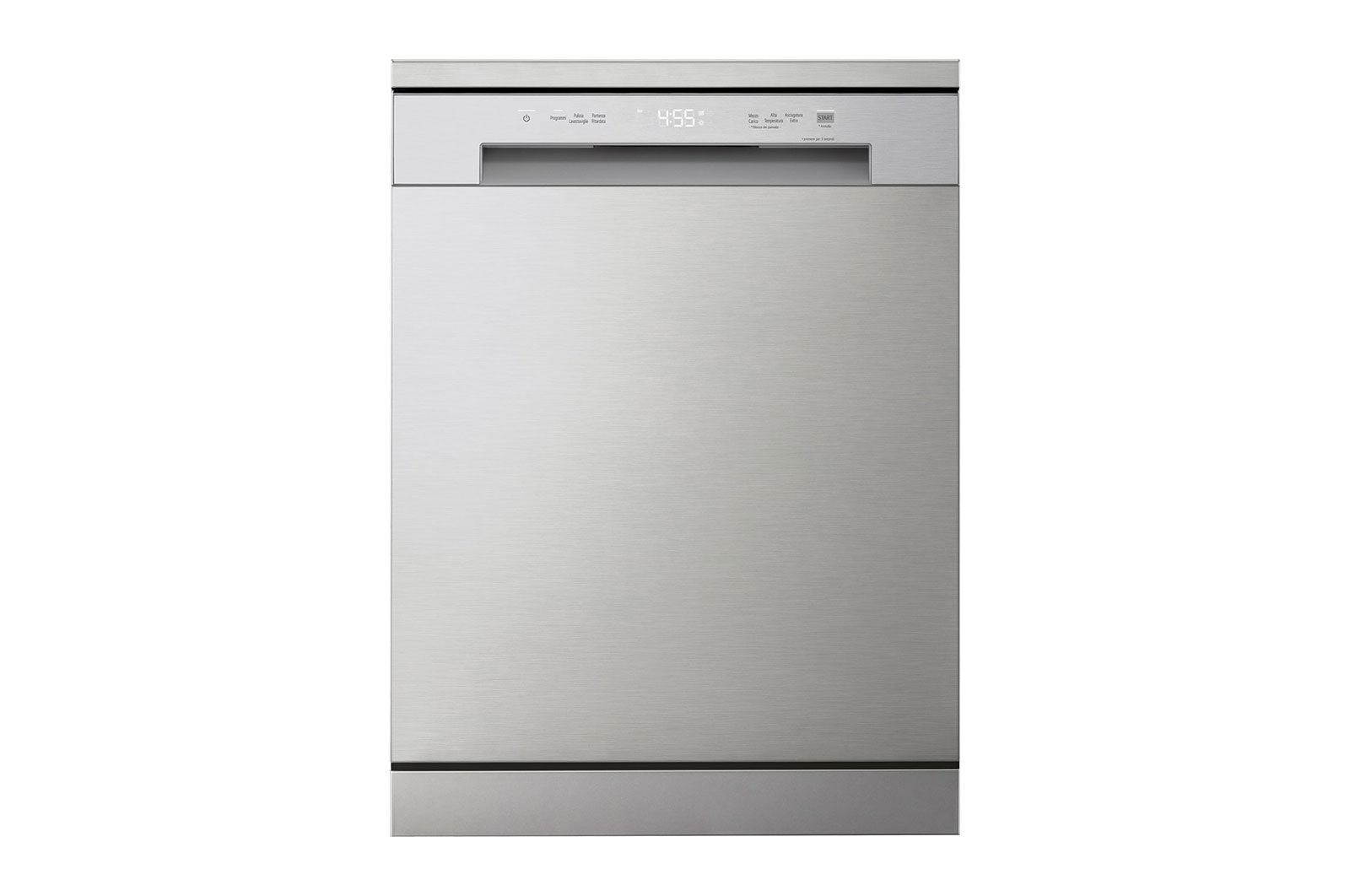 LG QuadWash™ Dishwasher, 14 Place Settings, EasyRack™ Plus, Inverter Direct Drive, Platinum Silver color
