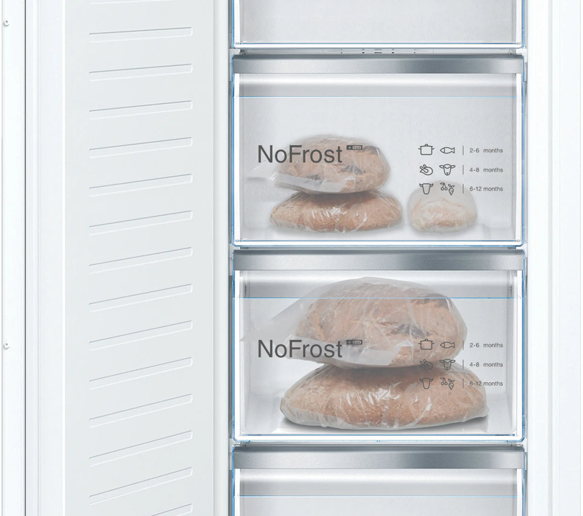 Bosch GIN81AEF0G Series 6 built-in freezer product view 3