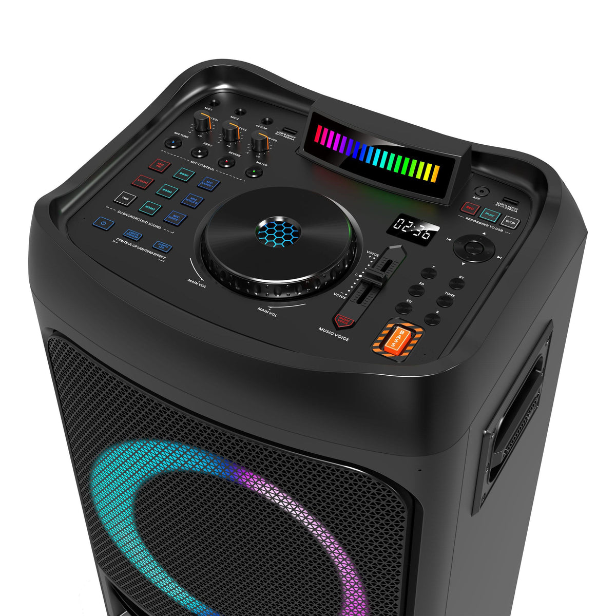 Hisense HP300 party speaker angled view