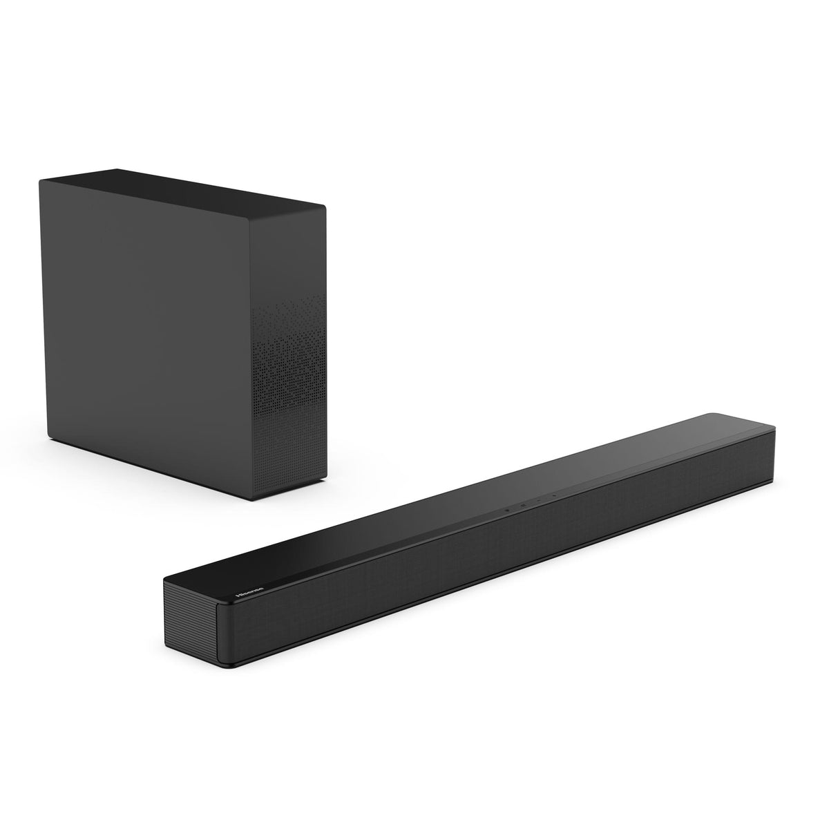 Hisense HS2100 soundbar side view