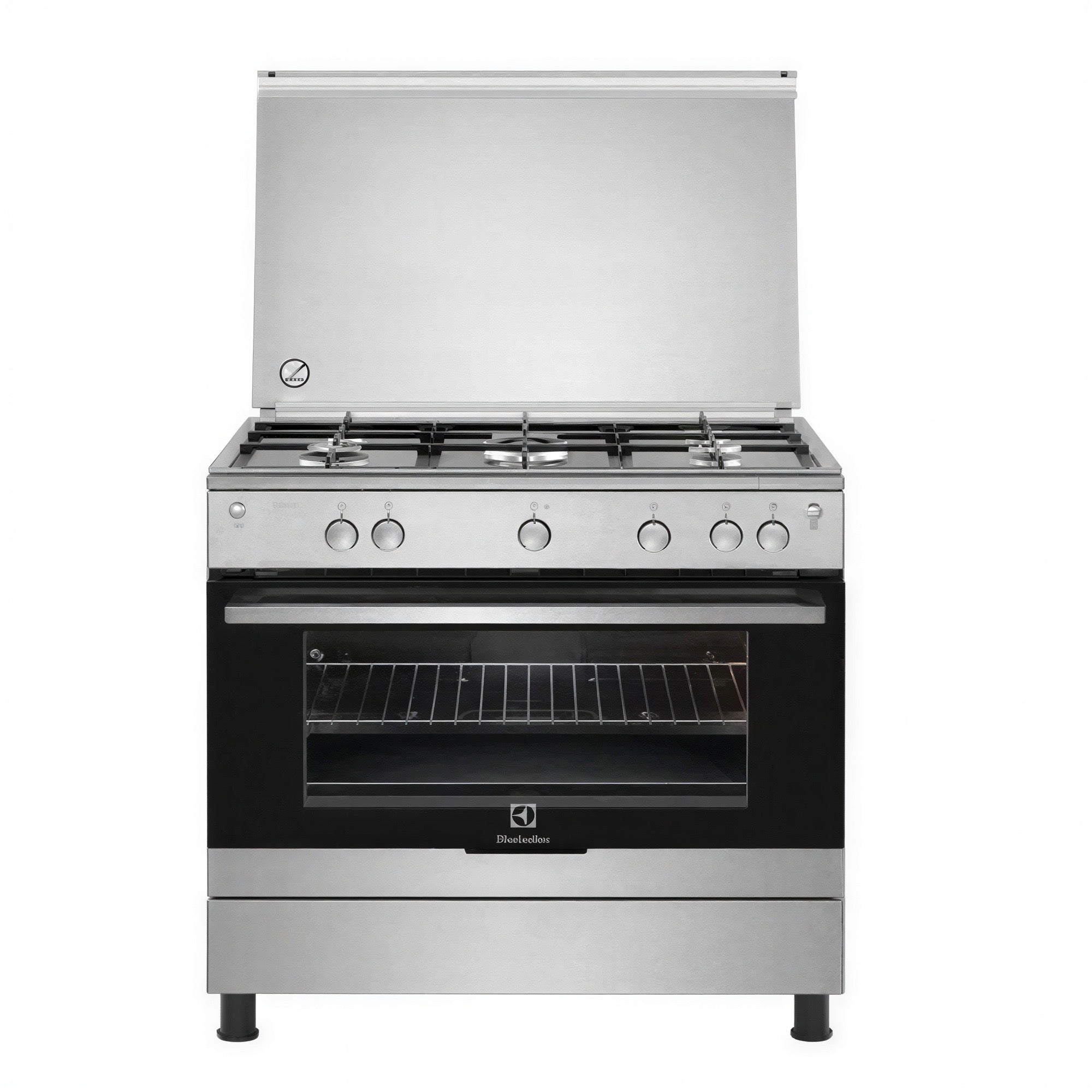 Electrolux Stainless Steel Cooker 90*60cm | 5 Burners Gas & Gas Oven