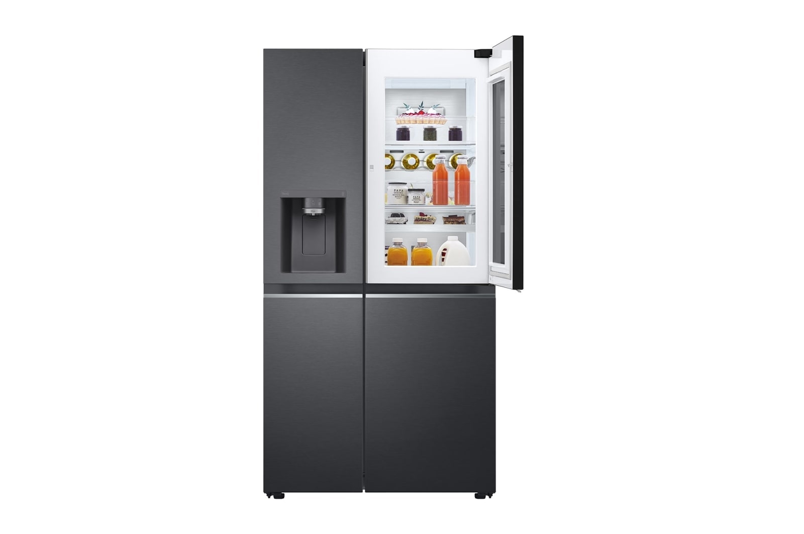 LG 635L InstaView Side by Side Refrigerate