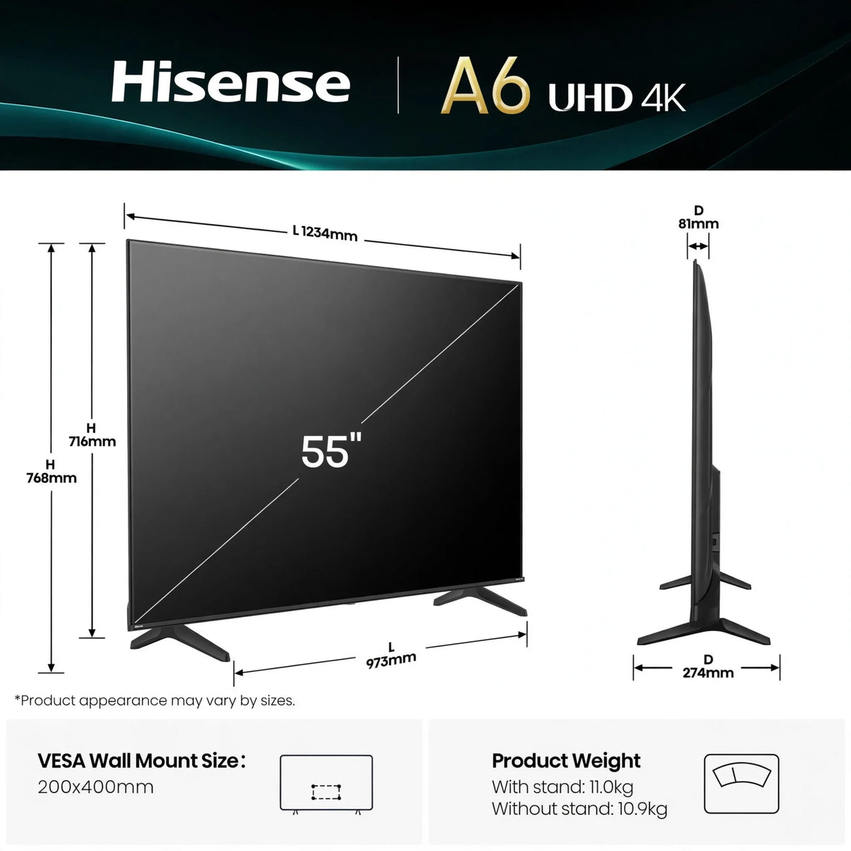 Hisense A6Q | UHD Smart TV 4K 60Hz