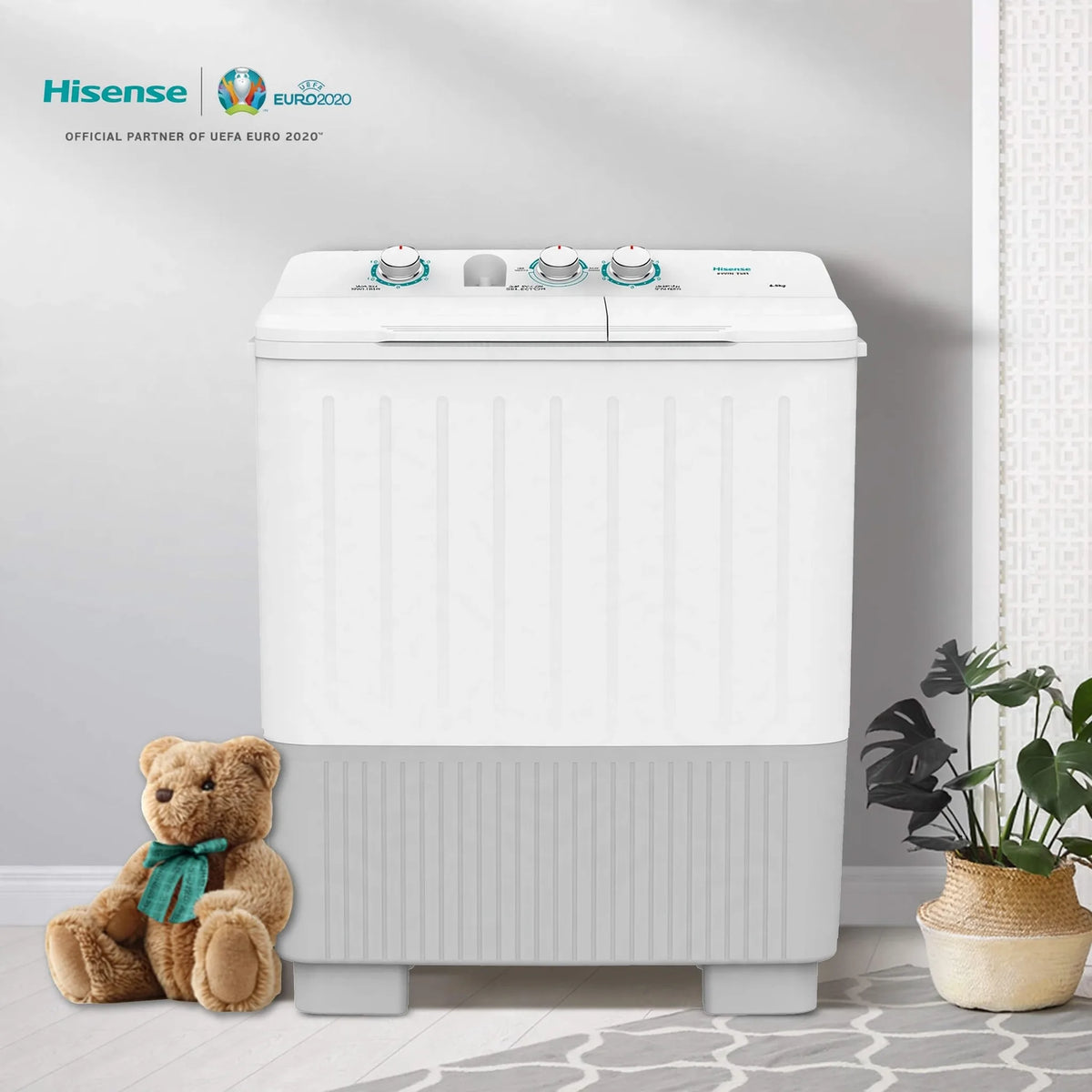 Hisense 7 Kg Twin Tub Washing Machine Top Loader