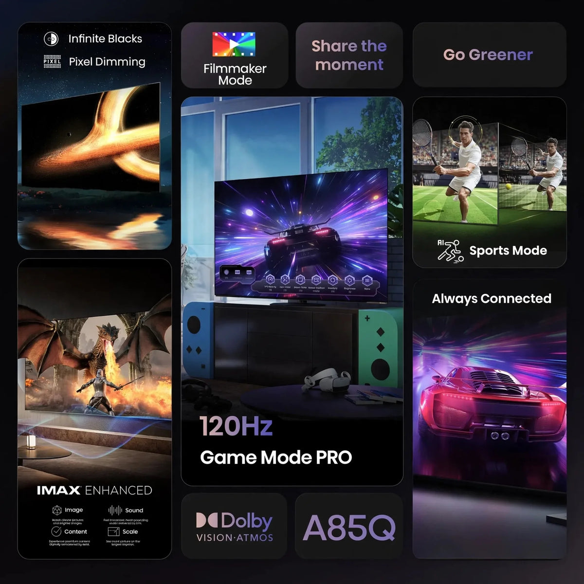 Hisense A85Q OLED Smart TV 4K 120 Hz