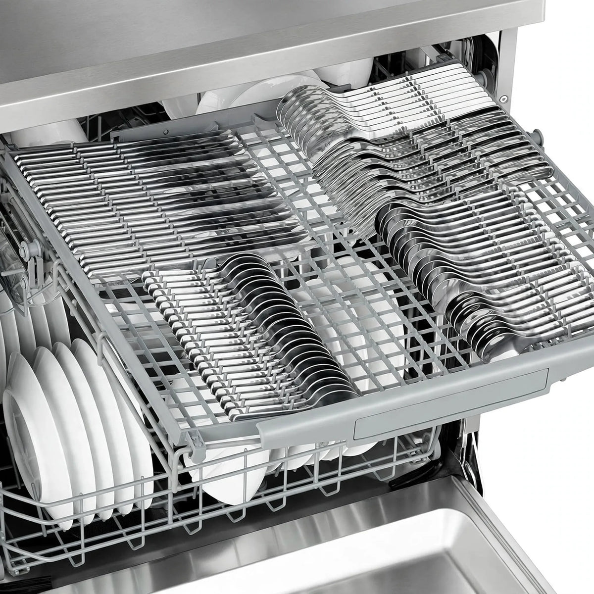 Hisense Dishwasher Stainless Steel | 8 Programs With 15 Place Settings | 3 Baskets
