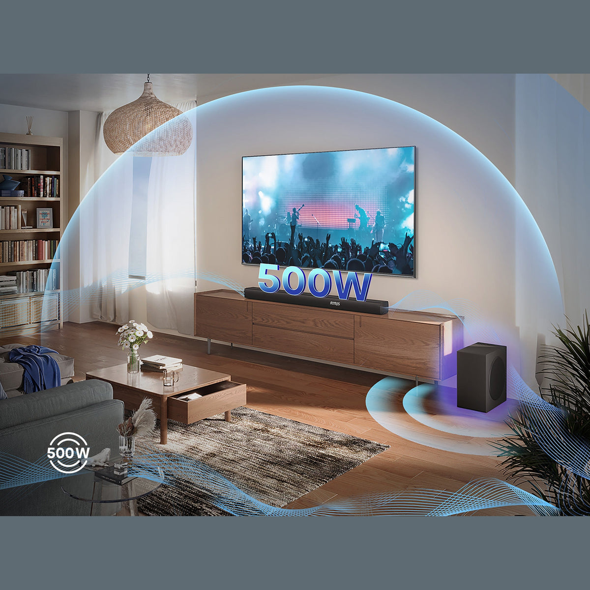 Hisense AX3100Q 3.1CH Dolby Atmos Soundbar with Wireless Subwoofer