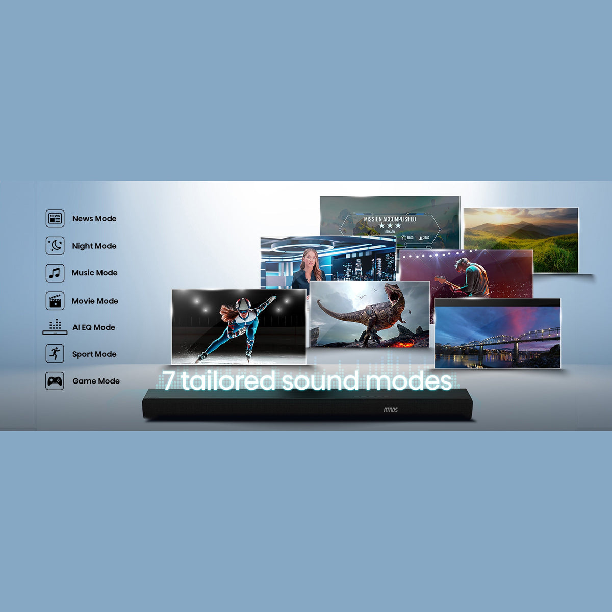 Hisense AX3100Q 3.1CH Dolby Atmos Soundbar with Wireless Subwoofer