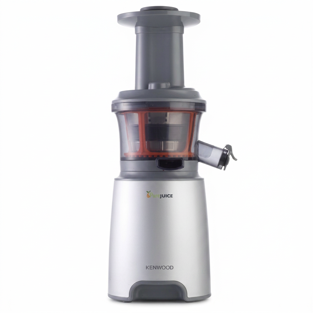 KENWOOD Slow Juicer Cold Press Juicer 150W Juice Extractor with Wide Feed Tube, Juice Jug, Pulp Container, Anti Drip, Extra Sieve, Cleaning Brush, Sorbet, Rinse Clean Function
