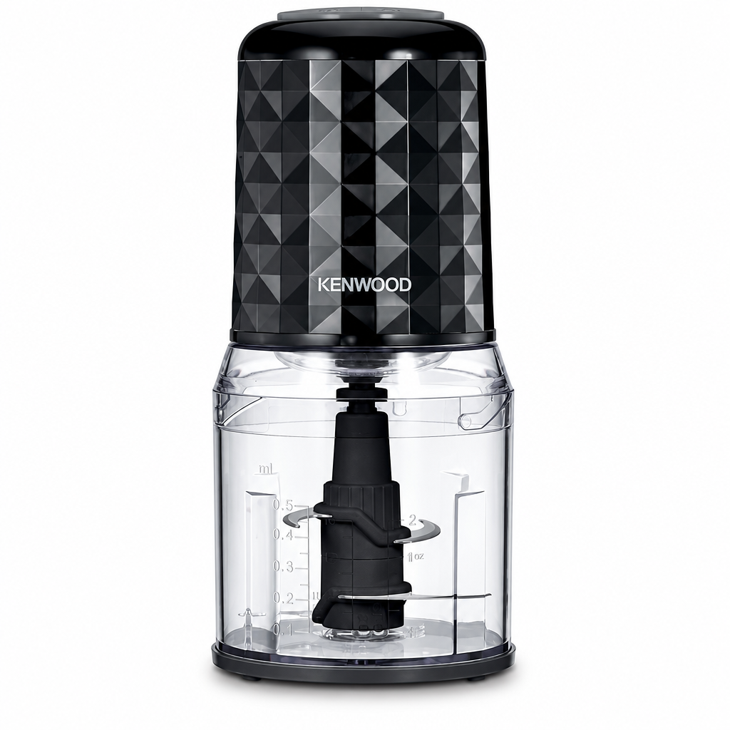 KENWOOD Chopper 400W Electric Food Chopper with 500ml Bowl | Dual Speed, Stainless Steel Quad Blade | Rubber Lid | Ice Crush
