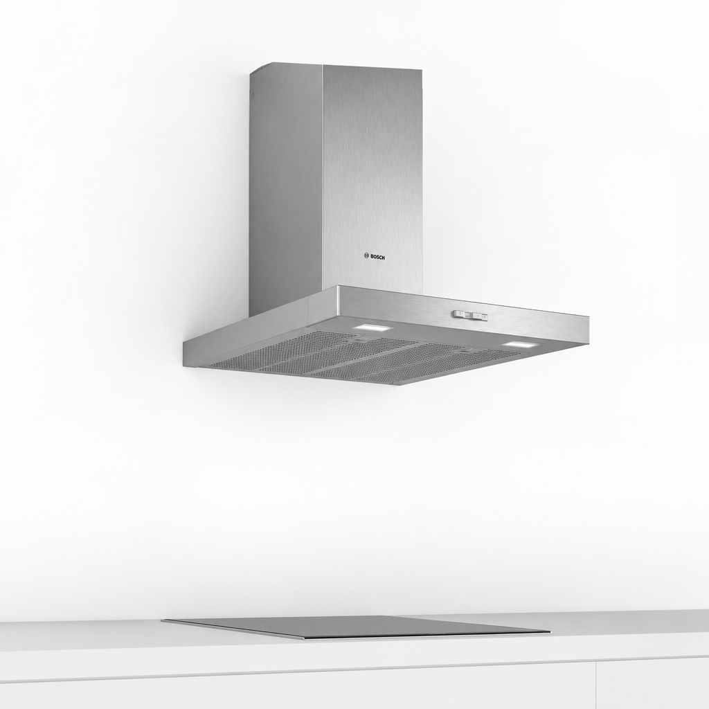 Bosch DWB64BC51B Series 2 Wall-Mounted Cooker Hood, 60cm, Stainless Steel