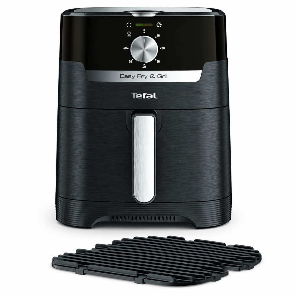 TEFAL Air Fryer | Easy Fry & Grill 2-in-1 |4.2 L Capacity | 1550 W | Healthy Cooking | Air Fry + Grill |Adjustable Temperature | Timer