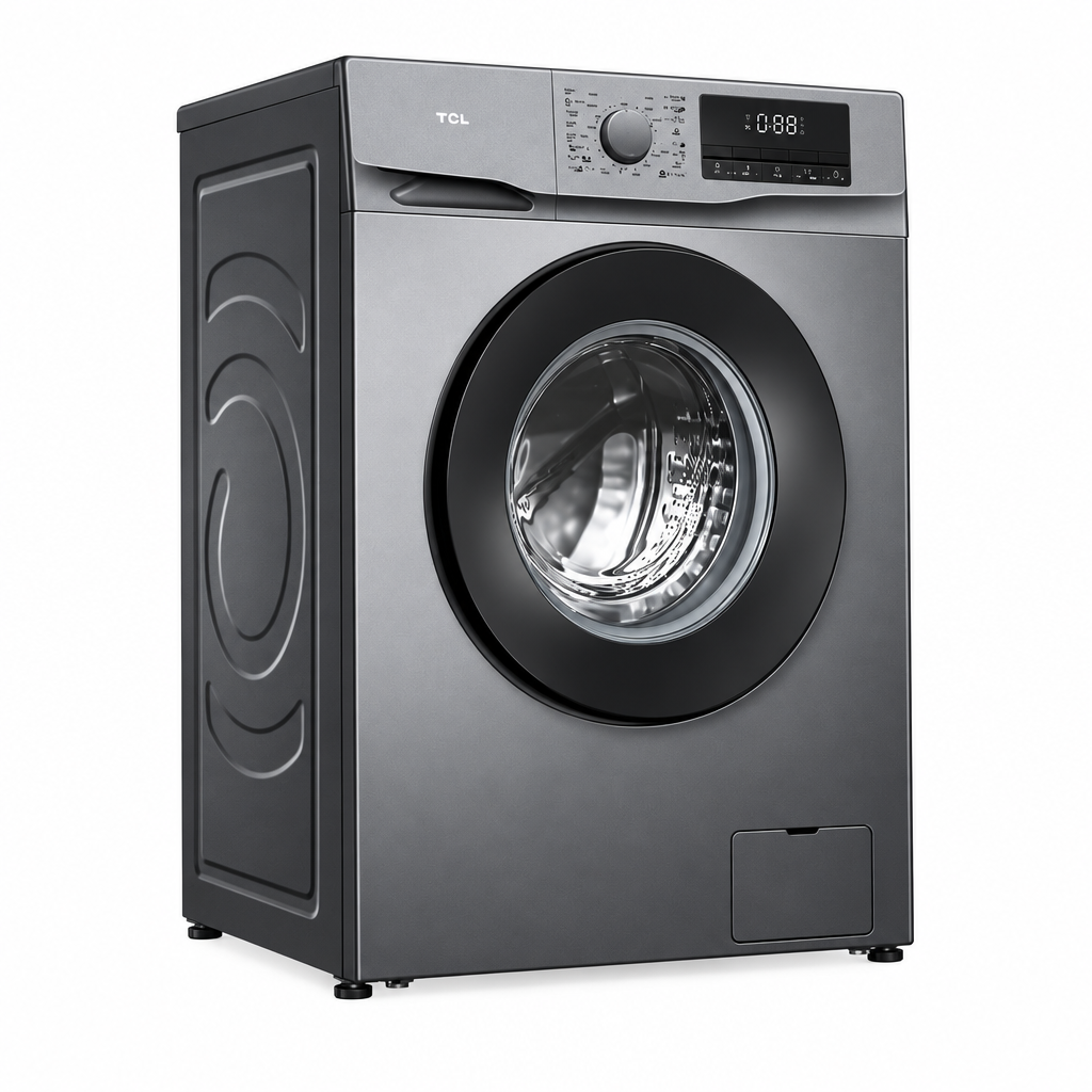 TCL washing machine angled view