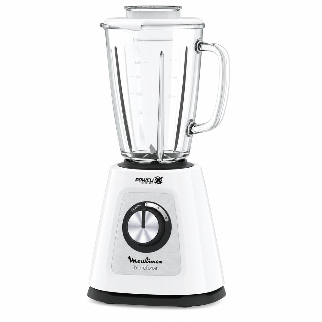 Moulinex BlendForce 700W blender with a 1.75L glass jug, grinder and chopper | LM438127