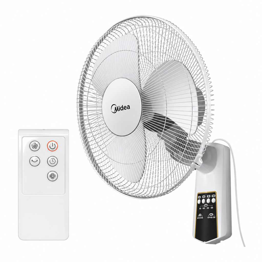 Midea FW40-7JR wall fan with remote control