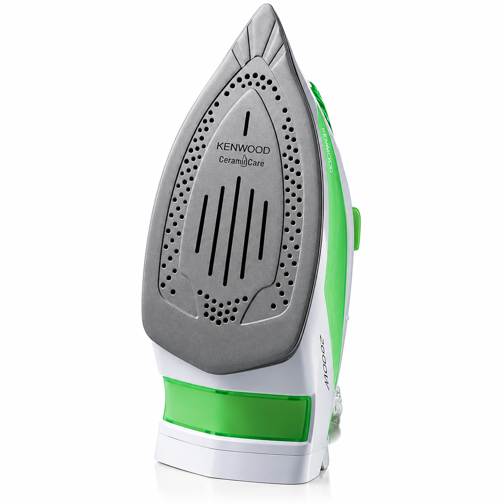 KENWOOD Steam Iron 2600W with Ceramic Soleplate | Anti-Drip | Anti-Calc | Self Clean | Continuous Steam | Burst Spray Function | STP70.000WG