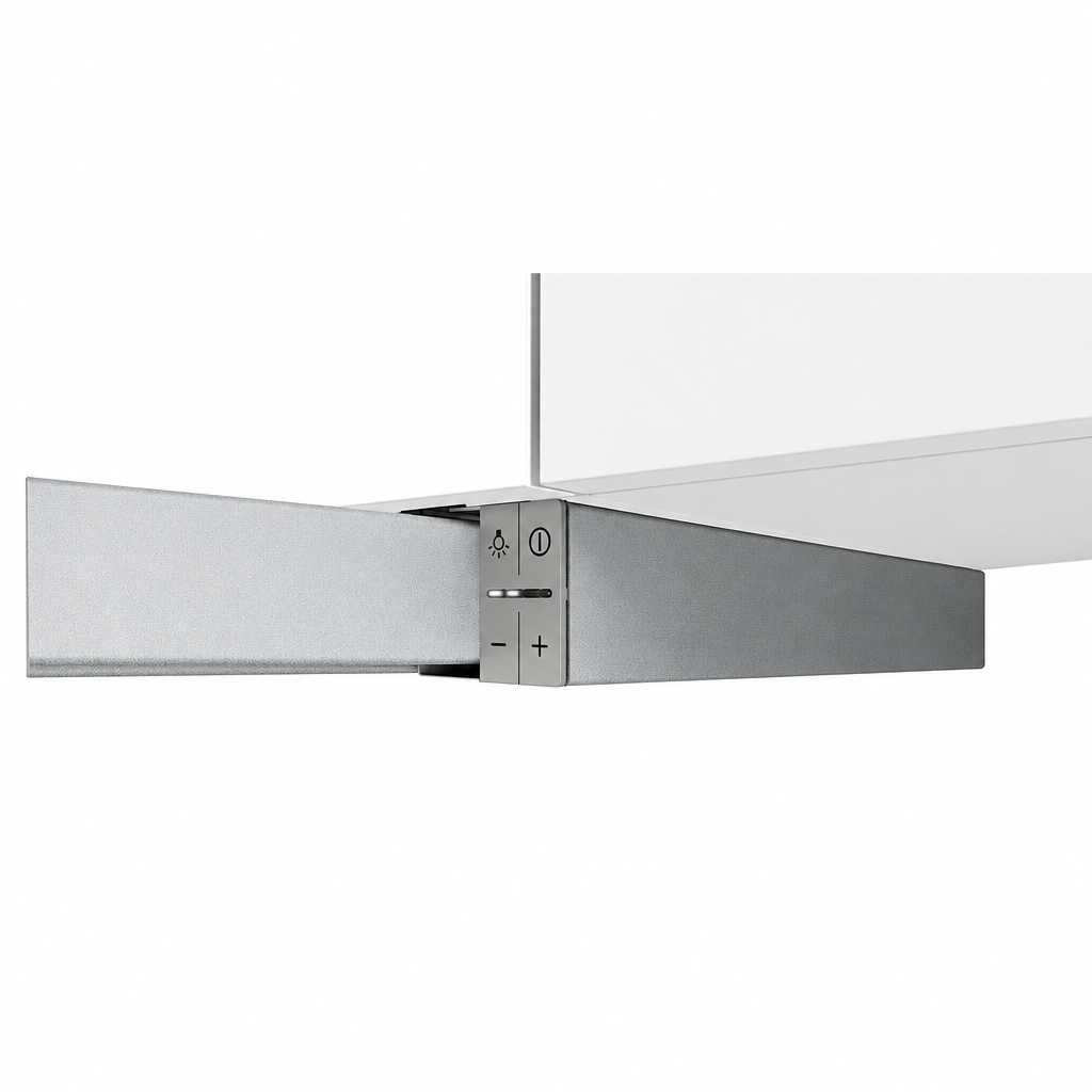 Bosch DFS097A51B Series 4 Telescopic Cooker Hood, 90cm, Silver Metallic