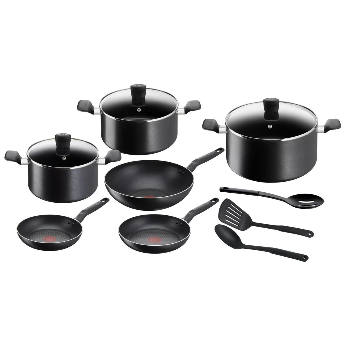 Tefal Super Cook 12-Piece Non-Stick Cookware Set | B459SC84