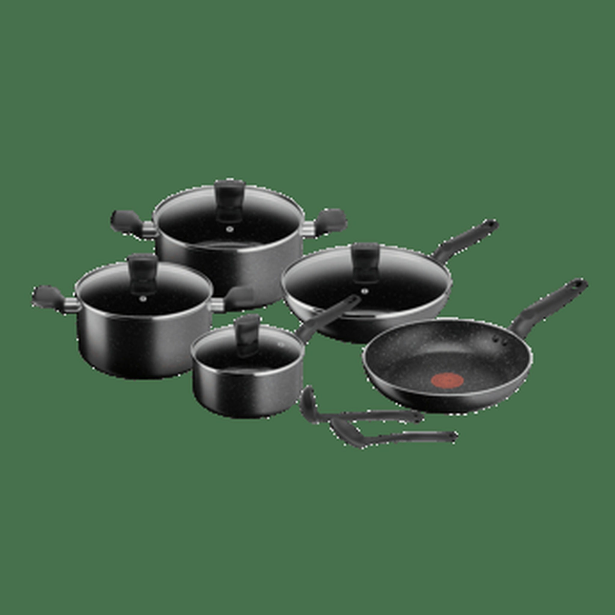 Tefal Dark Stone 11-Piece Non-Stick Cookware Set | B491SB85