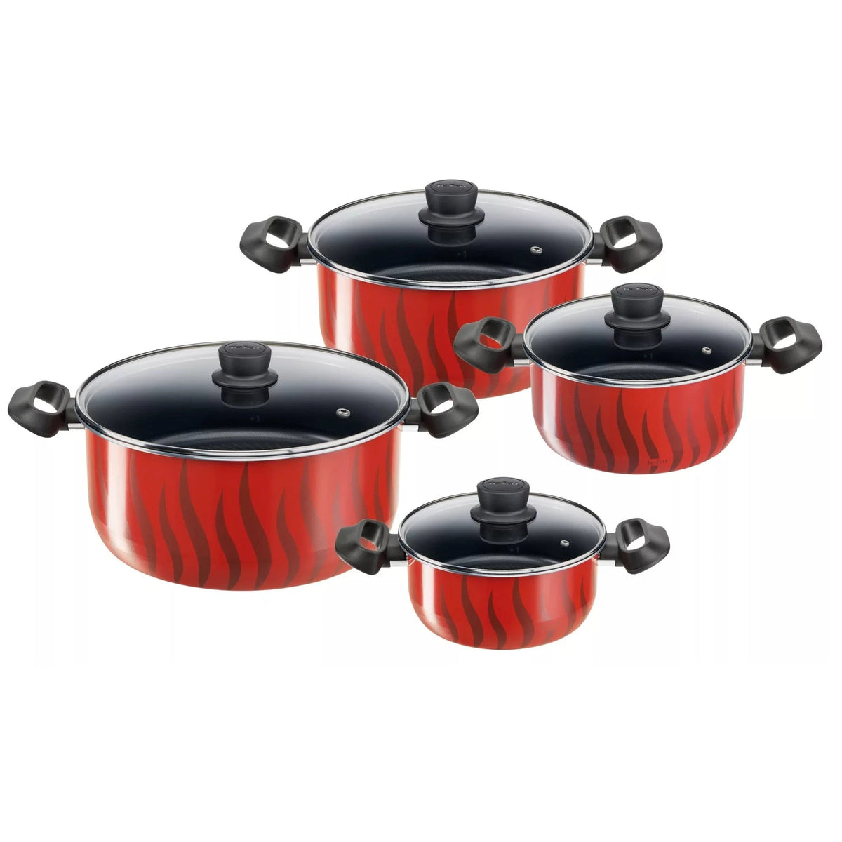Tefal Tempo Flame 8-Piece Non-Stick Stewpot Set | C3079082