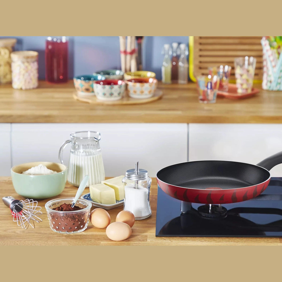 Tefal Tempo Flamme 12-Piece Non-Stick Cookware Set | C3079282