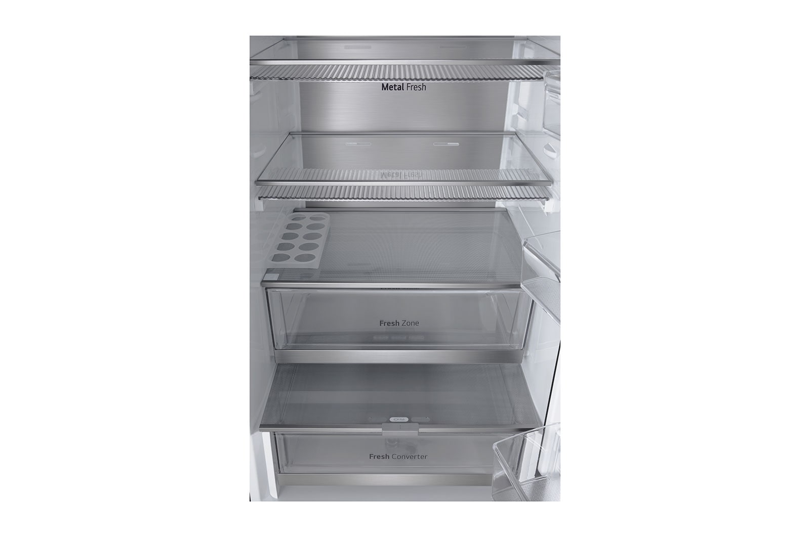LG 349L InstaView Bottom Freezer Refrigerator Essence Black Steel | GC-V459FSKW