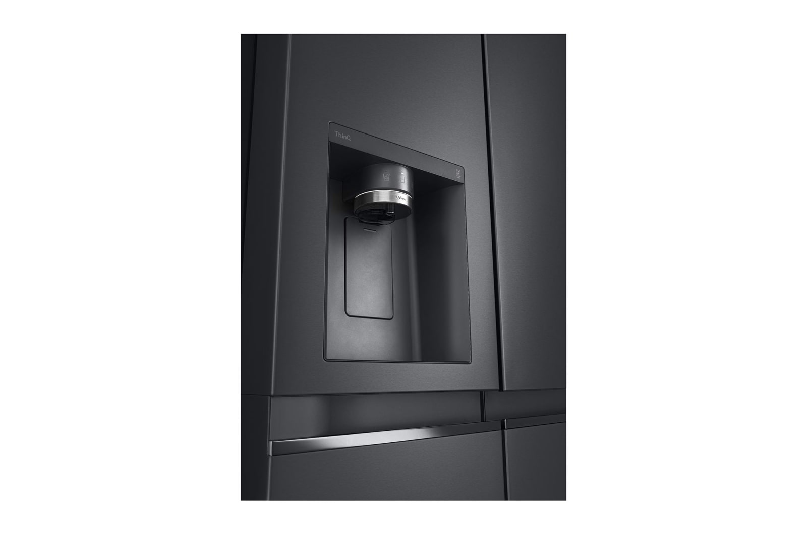 LG 674L Side-by-Side Fridge with UVnano Water Dispenser | L257KLKW