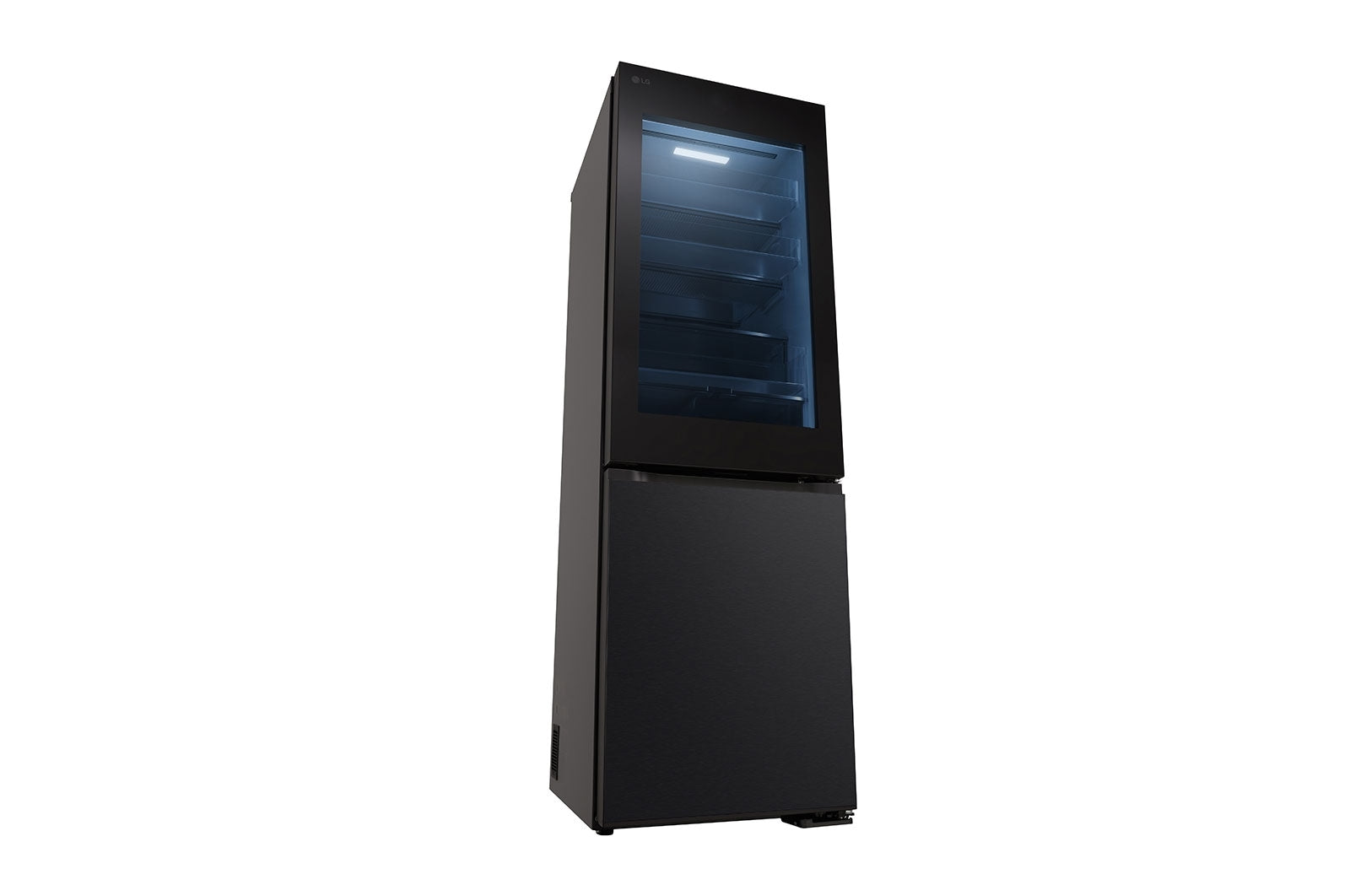 LG 349L InstaView Bottom Freezer Refrigerator Essence Black Steel | GC-V459FSKW