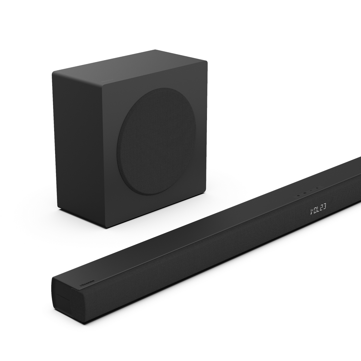 Hisense HS3100 soundbar angled view