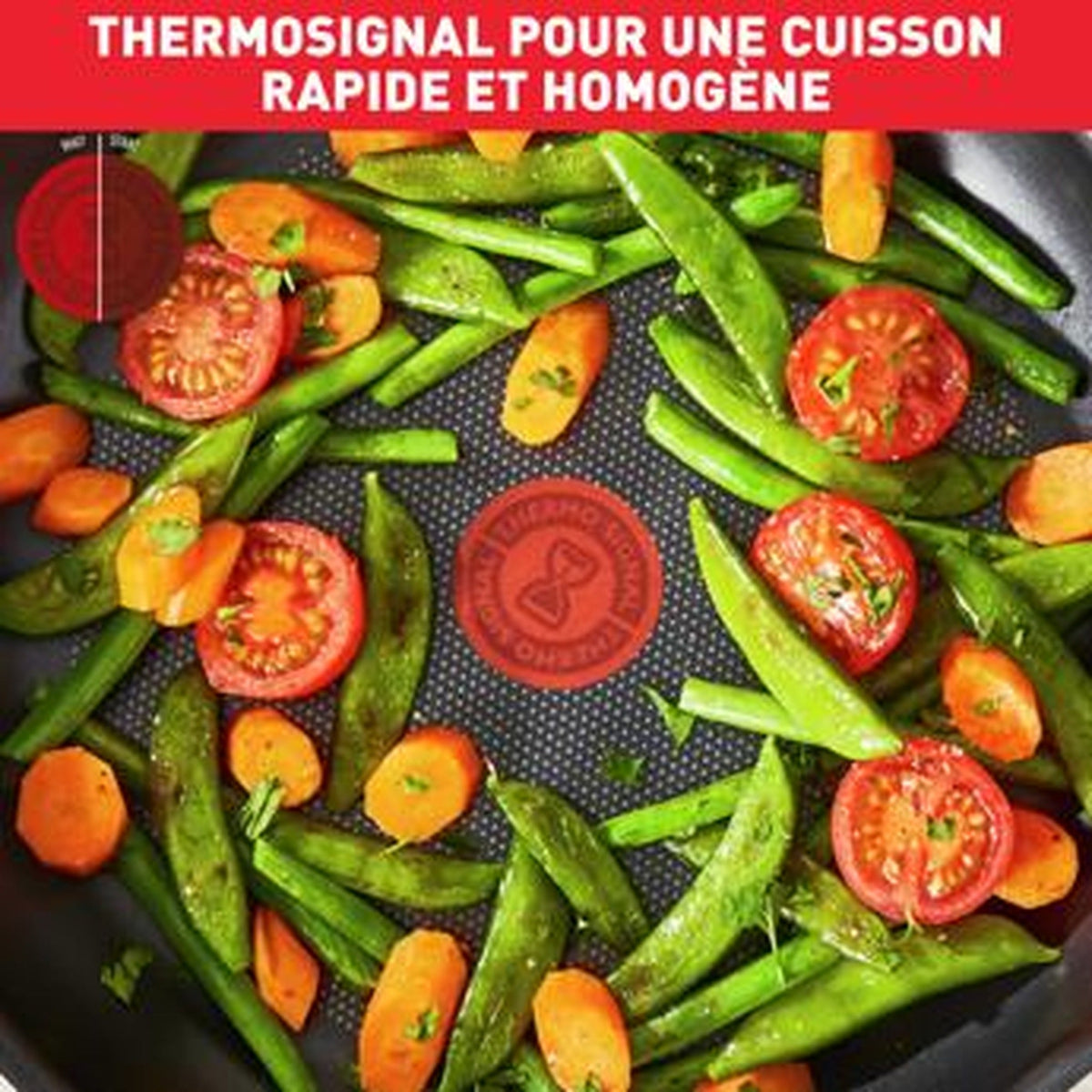 Tefal Super Cook 28cm Wok Pan with Lid | B4591684