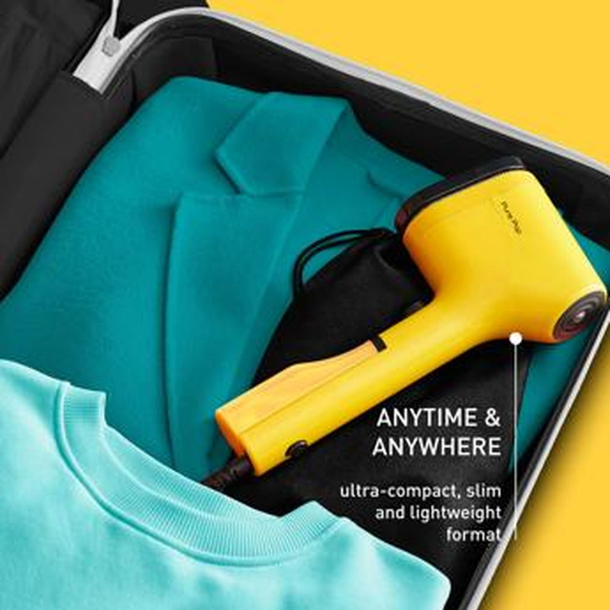 Tefal Pure POP Handheld Garment Steamer Sunshine Yellow | DT2026G0
