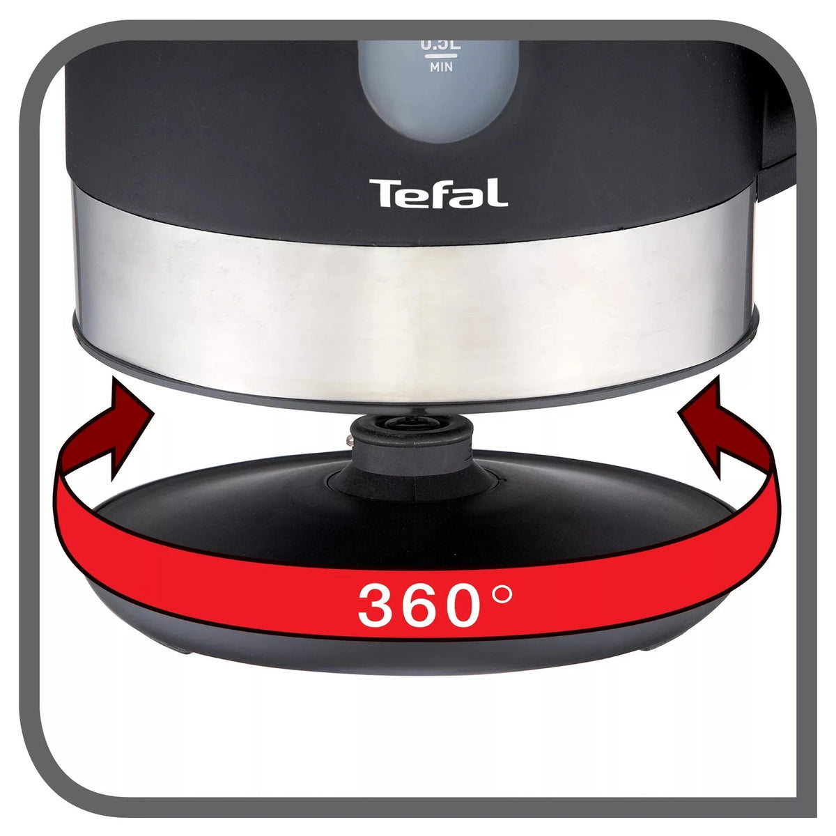 Tefal Snow 1.7L Electric Kettle 2400W Black | KO330827