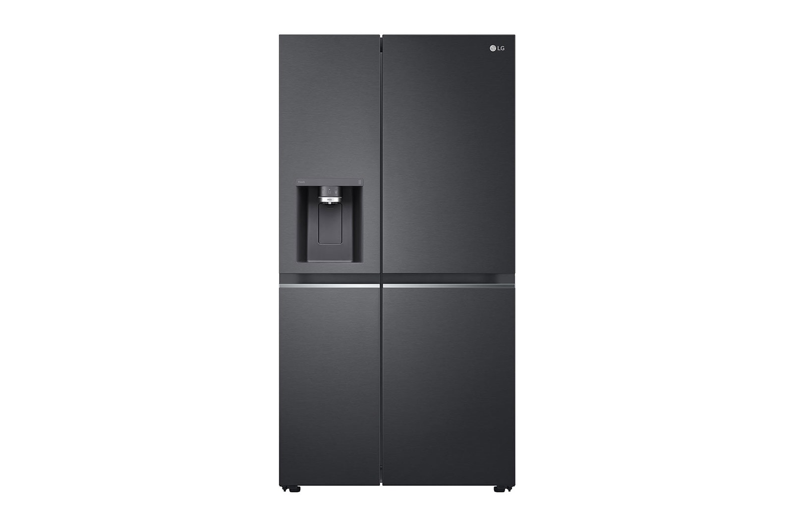 LG 674L Side-by-Side Fridge with UVnano Water Dispenser | L257KLKW