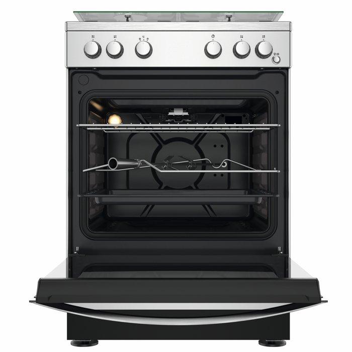 Indesit  Stainless Steel Full Gas Cooker 60x60cm | IS67G1PCX