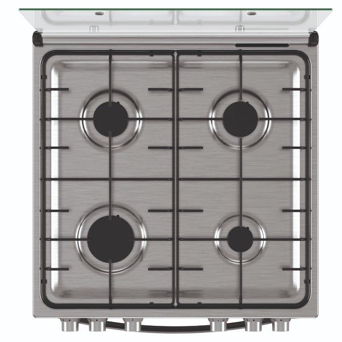 Indesit  Stainless Steel Full Gas Cooker 60x60cm | IS67G1PCX