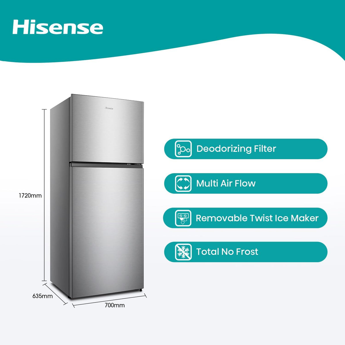 Hisense 488L Fridge RT488N4ASU