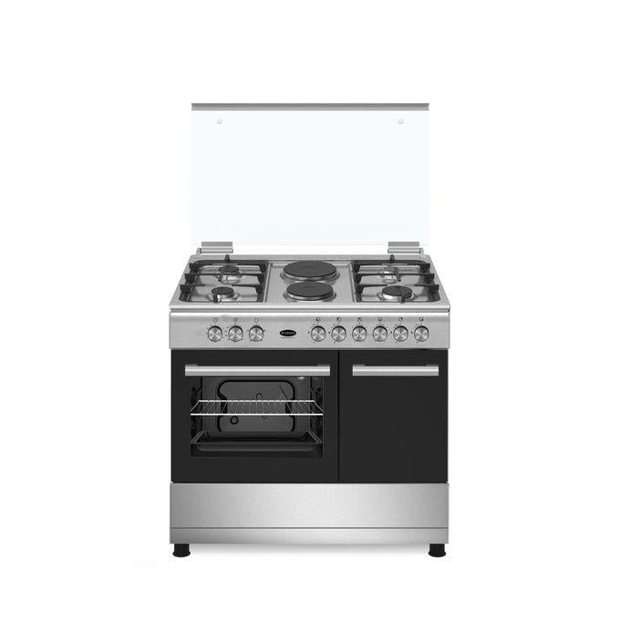 Venus 4 Gas Bunners + 2 Electric Plates | 90x60cm | Multi-Function Cooker | VC9642BX