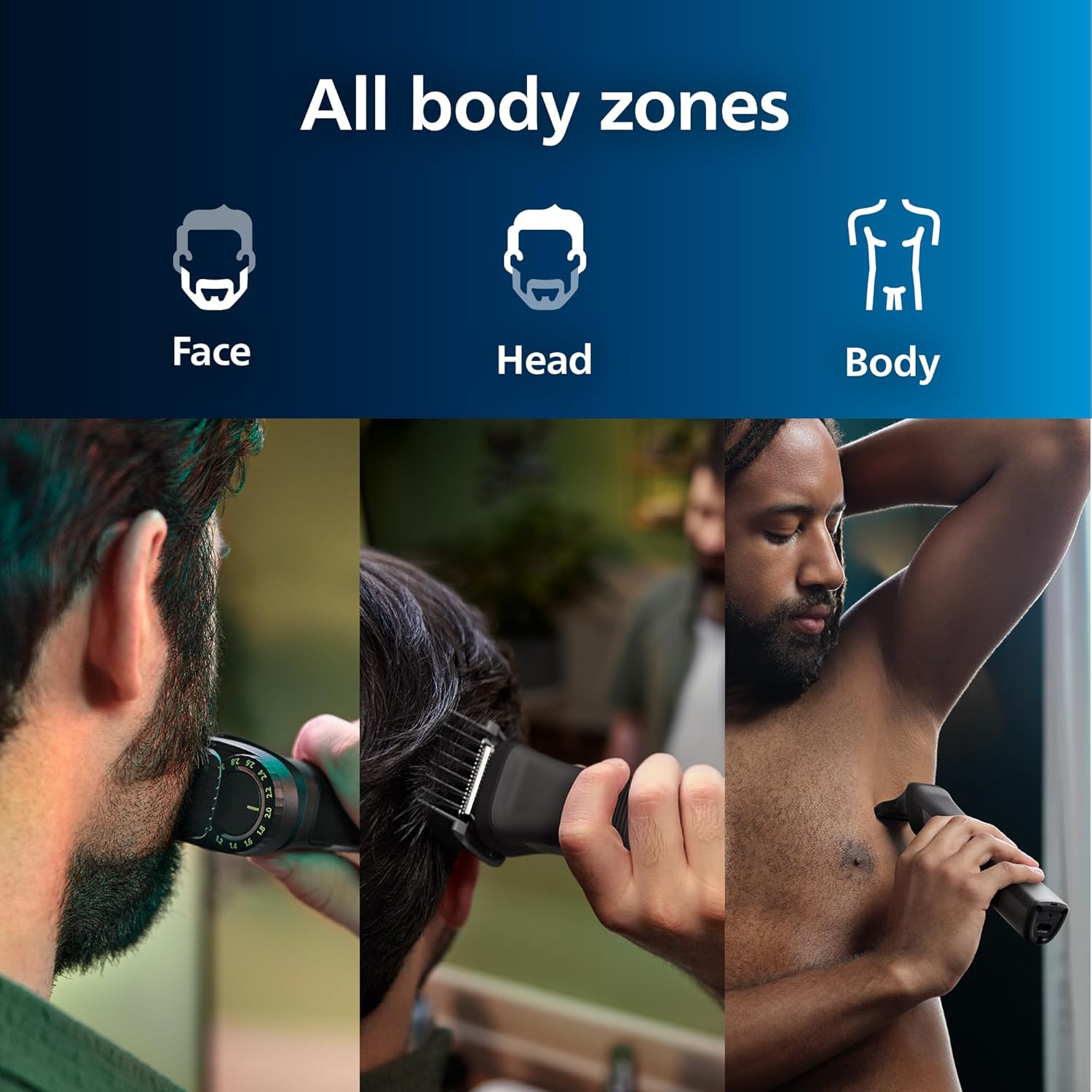 Philips All-in-One Trimmer | 15 in 1 Multigroom | 7000 Series