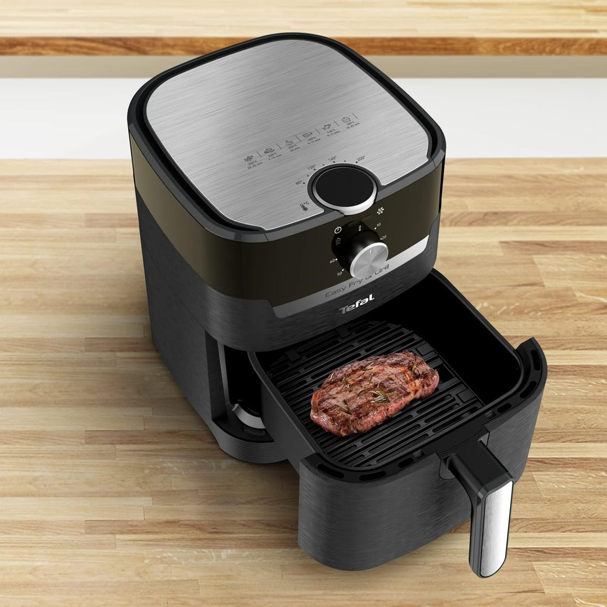 TEFAL Air Fryer | Easy Fry & Grill 2-in-1 |4.2 L Capacity | 1550 W | Healthy Cooking | Air Fry + Grill |Adjustable Temperature | Timer