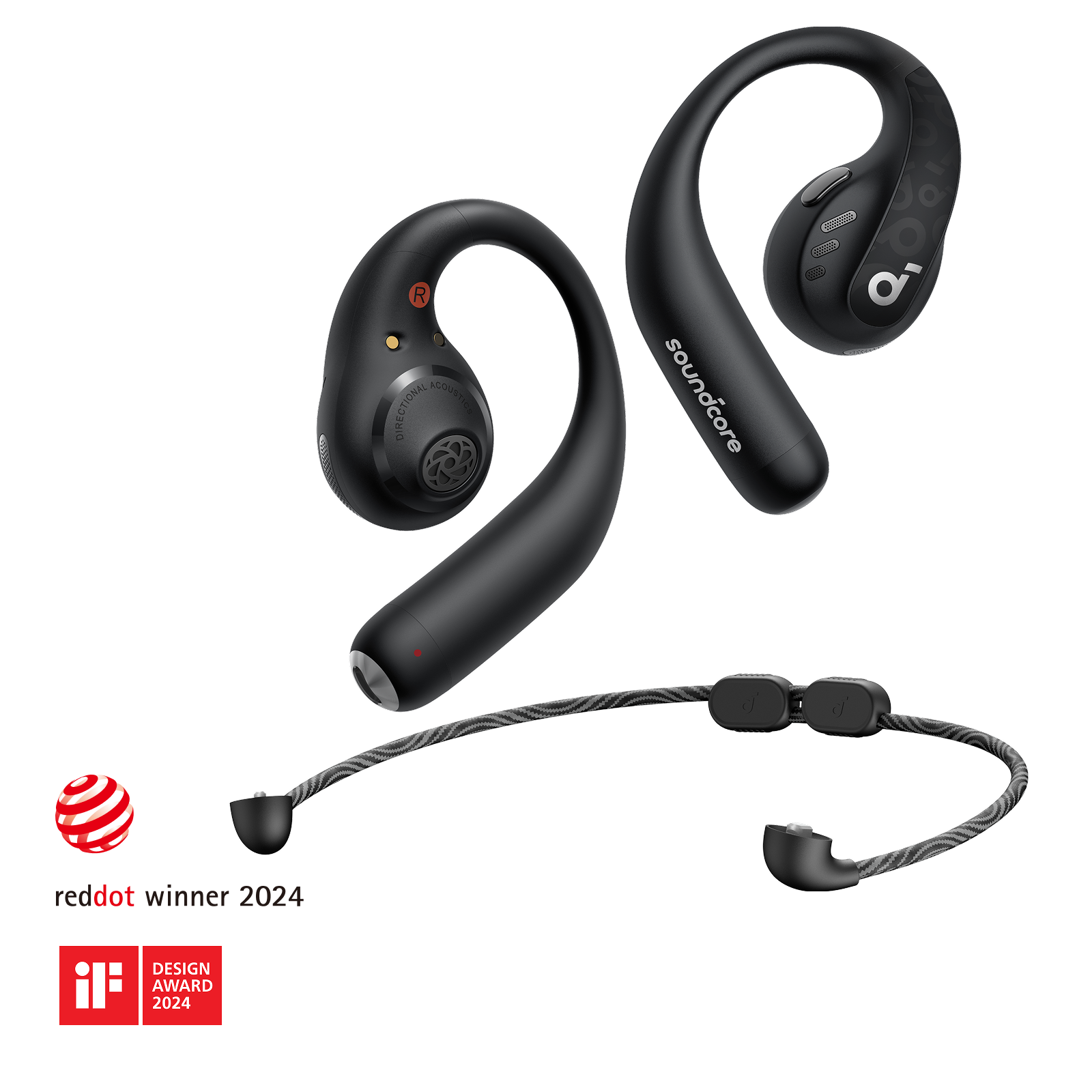 Soundcore AeroFit Pro | Secure Open-Ear Sport Earbuds