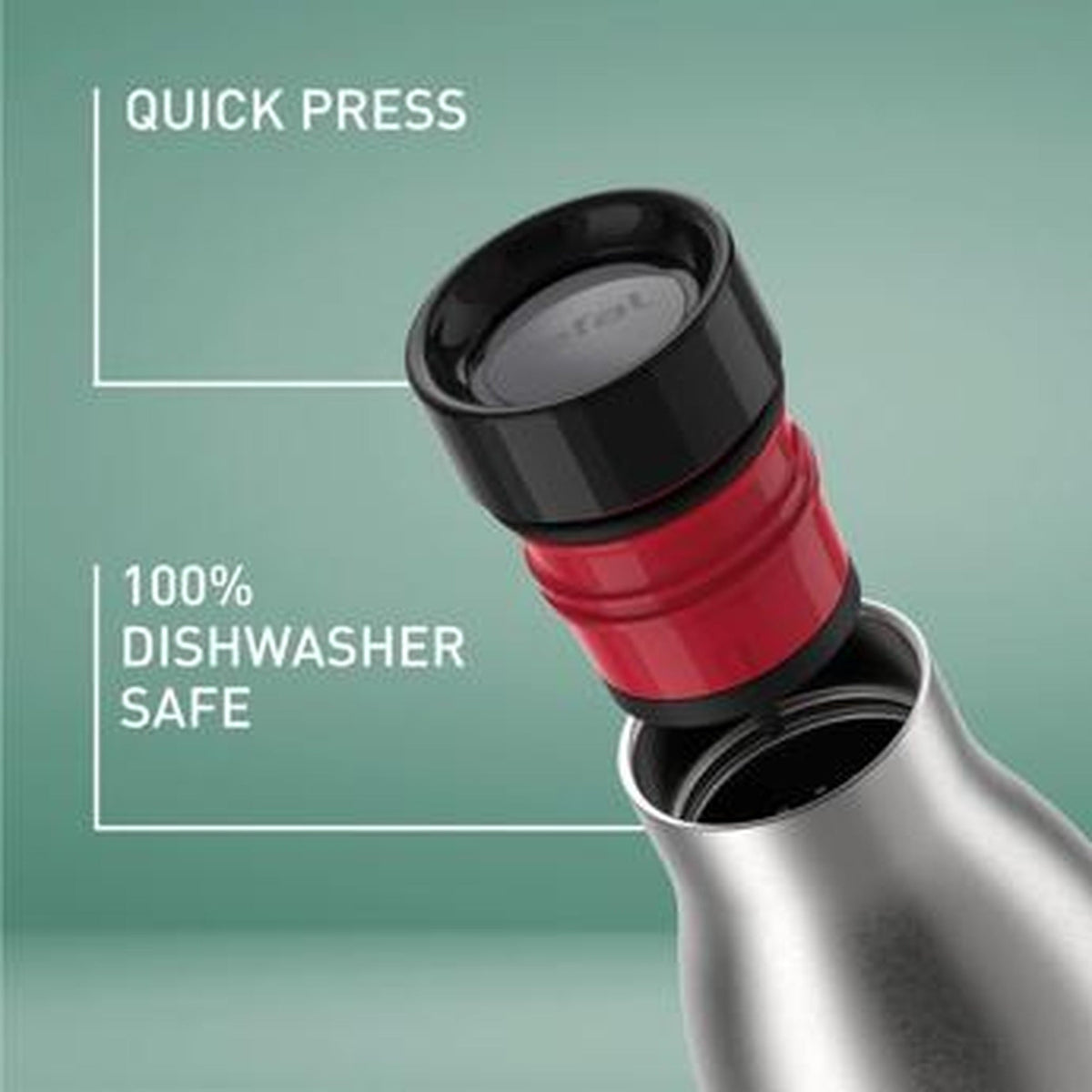 Tefal Bludrop Hydration Bottle 0.7L - Silver