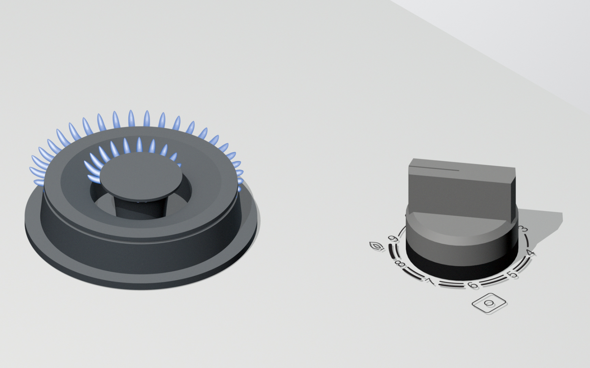 Bosch PRS9A6D70 FlameSelect nine precise flame levels feature