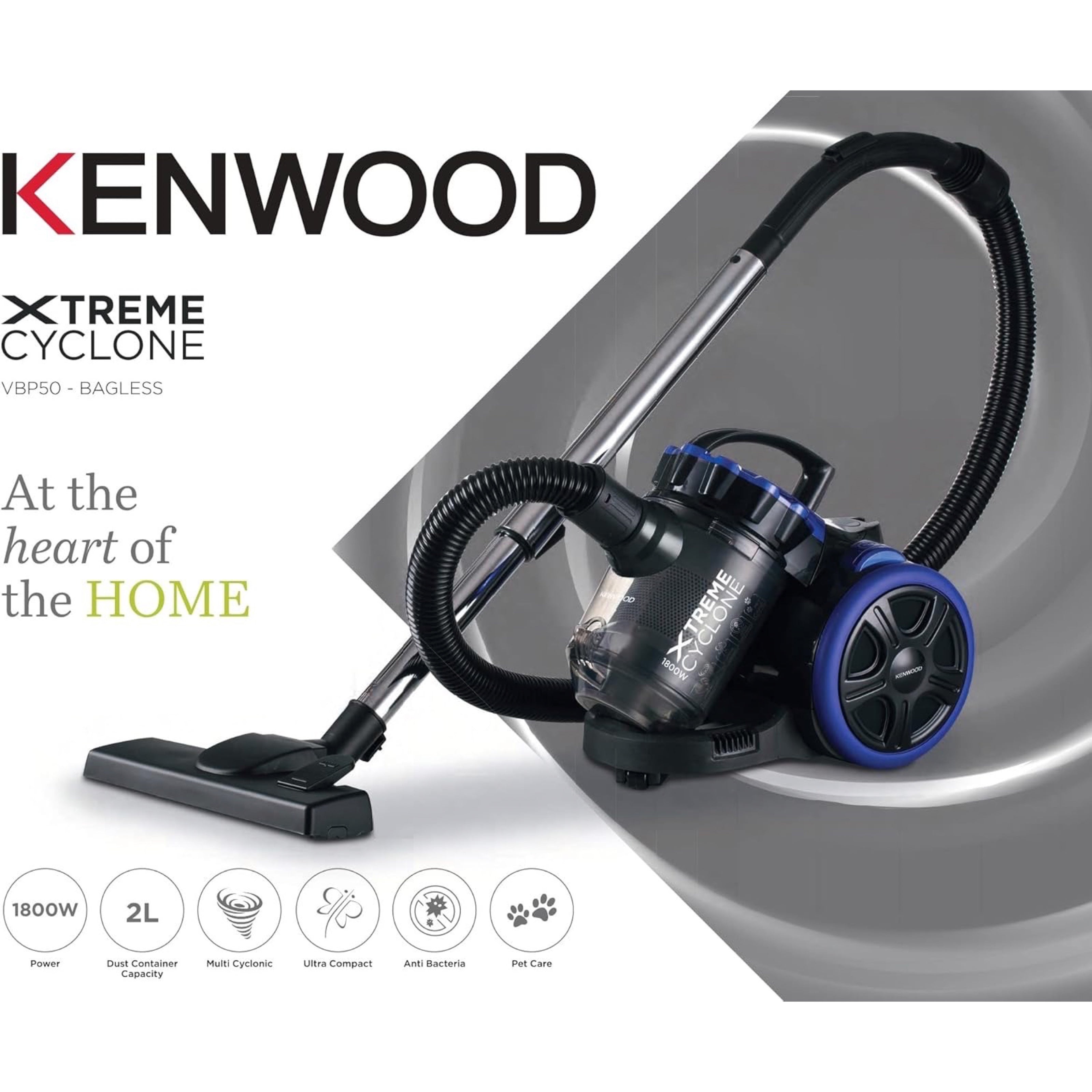 Kenwood VBP50  Xtreme Cyclone Bagless Vacuum Cleaner | 1800W