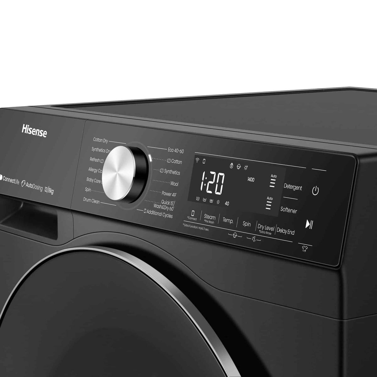 Hisense WD5S1245BB door open view