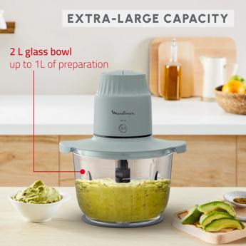 MOULINEX Choppeo | Glass Bowl Chopper | 1 L Capacity