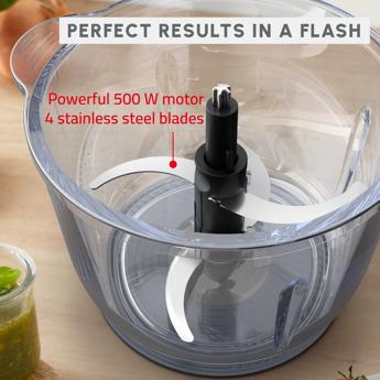 MOULINEX Choppeo | Glass Bowl Chopper | 1 L Capacity