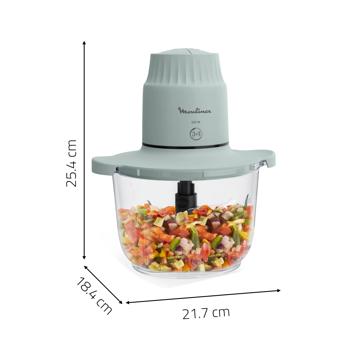 MOULINEX Choppeo | Glass Bowl Chopper | 1 L Capacity