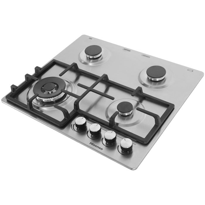 Hisense 60cm Built-in Gas Hob 4 Burners Stainless | HHU60GAGR